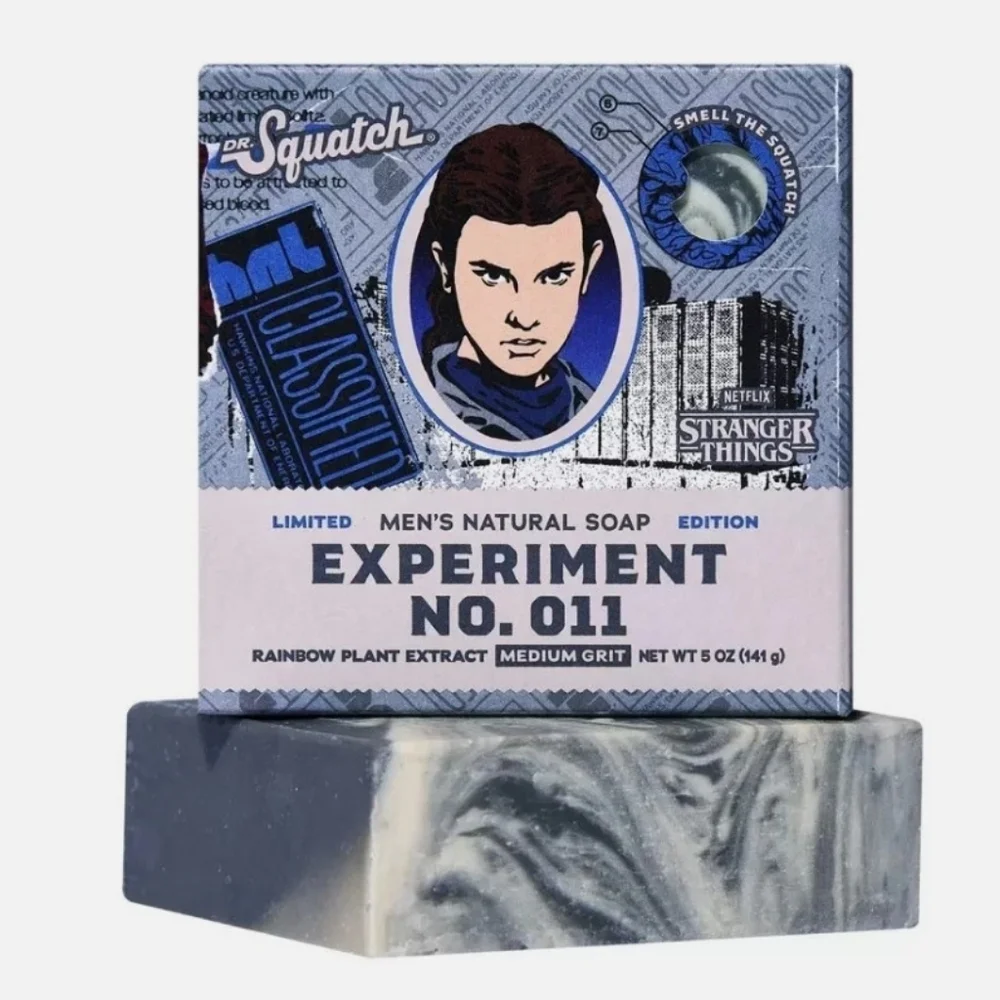 DR. SQUATCH Stranger Things Bar Soap - Experiment No.011 - 5oz - Limited Edition